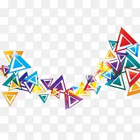 彩色三角形设计元素-空若网 彩色三角形设计元素-空若网