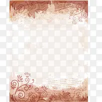 矢量文艺复古花纹背景素材-空若网 矢量文艺复古花纹背景素材-空若网