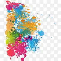 矢量彩色泼墨背景-空若网 矢量彩色泼墨背景-空若网