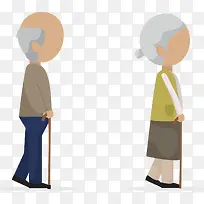 扁平化老年生活场景-空若网 扁平化老年生活场景-空若网