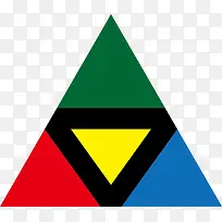 多彩的抽象三角形-空若网 多彩的抽象三角形-空若网