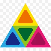 多彩的抽象三角形-空若网 多彩的抽象三角形-空若网