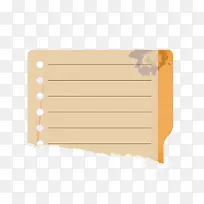 矢量卡通手绘日记本手撕效果-空若网 矢量卡通手绘日记本手撕效果-空若网