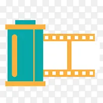 彩色扁平化胶片元素-空若网 彩色扁平化胶片元素-空若网