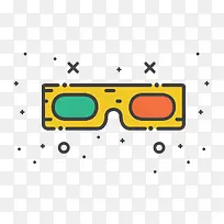 黄色扁平化眼睛观察-空若网 黄色扁平化眼睛观察-空若网