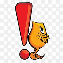 卡通漫画红色感叹号-空若网 卡通漫画红色感叹号-空若网