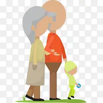 扁平化老年生活场景矢量-空若网 扁平化老年生活场景矢量-空若网