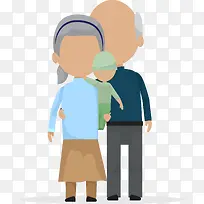 扁平化老年生活场景矢量-空若网 扁平化老年生活场景矢量-空若网