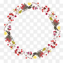 手绘花卉边框-空若网 手绘花卉边框-空若网