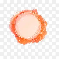 幻彩橙色墨迹边框-空若网 幻彩橙色墨迹边框-空若网