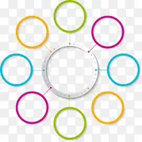 手绘多彩圆圈-空若网 手绘多彩圆圈-空若网
