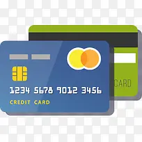 手绘多彩银行卡-空若网 手绘多彩银行卡-空若网