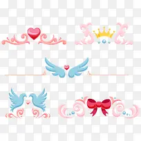 矢量情人节装饰品-空若网 矢量情人节装饰品-空若网