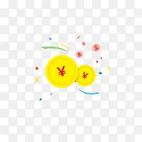 金币漂浮素材-空若网 金币漂浮素材-空若网