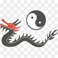 龙太极PNG矢量素材-空若网 龙太极PNG矢量素材-空若网