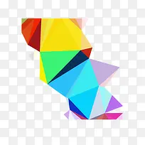 多彩多边形背景-空若网 多彩多边形背景-空若网