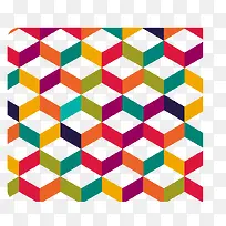 矢量多彩几何素材-空若网 矢量多彩几何素材-空若网
