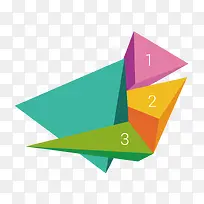 立体多边形信息图-空若网 立体多边形信息图-空若网