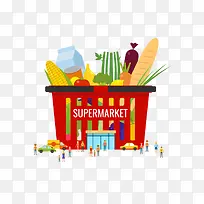 超市有机食物创意-空若网 超市有机食物创意-空若网