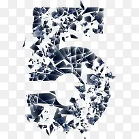 碎玻璃数字-空若网 碎玻璃数字-空若网