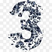 碎玻璃数字-空若网 碎玻璃数字-空若网