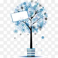 创意雪花树-空若网 创意雪花树-空若网