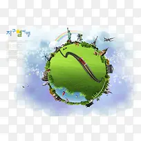 创意地球建筑-空若网 创意地球建筑-空若网