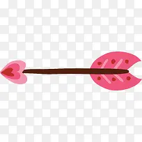 卡通粉色爱心箭头装饰贴纸-空若网 卡通粉色爱心箭头装饰贴纸-空若网