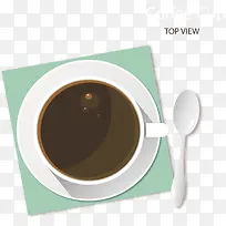 俯视视角咖啡杯子-空若网 俯视视角咖啡杯子-空若网