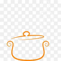 橙色曲线小锅-空若网 橙色曲线小锅-空若网