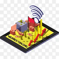 矢量等距平板电脑-空若网 矢量等距平板电脑-空若网