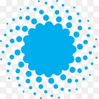 卡通不规则蓝点-空若网 卡通不规则蓝点-空若网