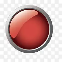 矢量红色金属水晶按钮-空若网 矢量红色金属水晶按钮-空若网