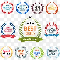 彩色扁平化标签设计矢量素材-空若网 彩色扁平化标签设计矢量素材-空若网