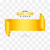 黄色丝带标签矢量图片-空若网 黄色丝带标签矢量图片-空若网