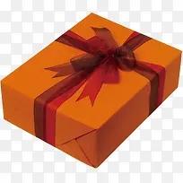 橙色礼品盒海报设计-空若网 橙色礼品盒海报设计-空若网