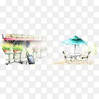 手绘主题背景-空若网 手绘主题背景-空若网