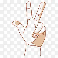 伸出三根手指的人手图-空若网 伸出三根手指的人手图-空若网