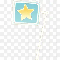 手绘星星指示牌-空若网 手绘星星指示牌-空若网