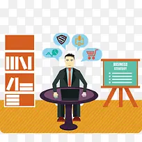 坐在桌子旁边的人-空若网 坐在桌子旁边的人-空若网