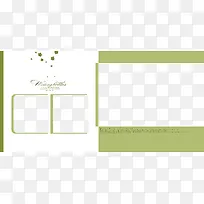 绿色创意照片相册底板元素-空若网 绿色创意照片相册底板元素-空若网