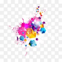 彩色墨点设计-空若网 彩色墨点设计-空若网