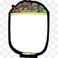 食物面条长框标题栏矢量-空若网 食物面条长框标题栏矢量-空若网