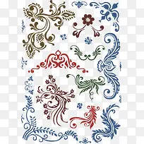 缤纷多彩时尚底纹花纹潮流元素-空若网 缤纷多彩时尚底纹花纹潮流元素-空若网