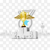 奖杯和数字-空若网 奖杯和数字-空若网