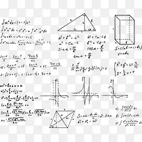 装饰数学公式函数曲线-空若网 装饰数学公式函数曲线-空若网