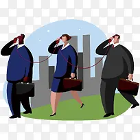 矢量电话连线-空若网 矢量电话连线-空若网