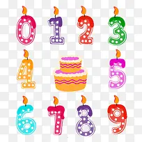数字生日蜡烛图片素材-空若网 数字生日蜡烛图片素材-空若网