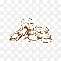 花生手绘免扣素材-空若网 花生手绘免扣素材-空若网