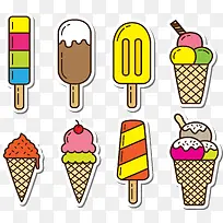 夏日多彩冰激凌-空若网 夏日多彩冰激凌-空若网
